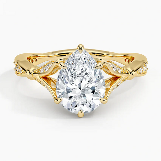 Zinnia Pear Ring