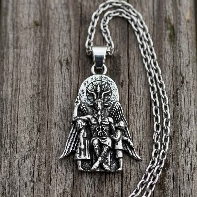 Baphomet Throne Pendant Necklace