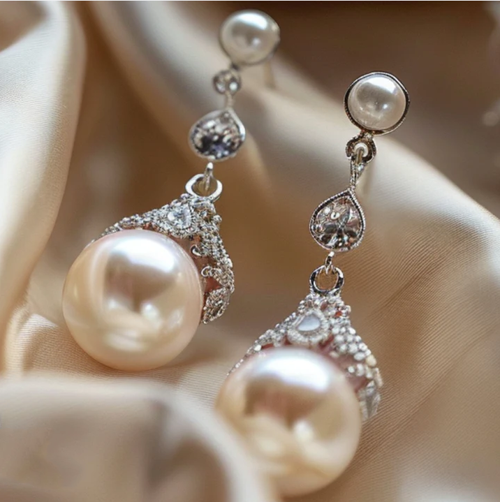 Beautiful Pearl Earring with Unique Style