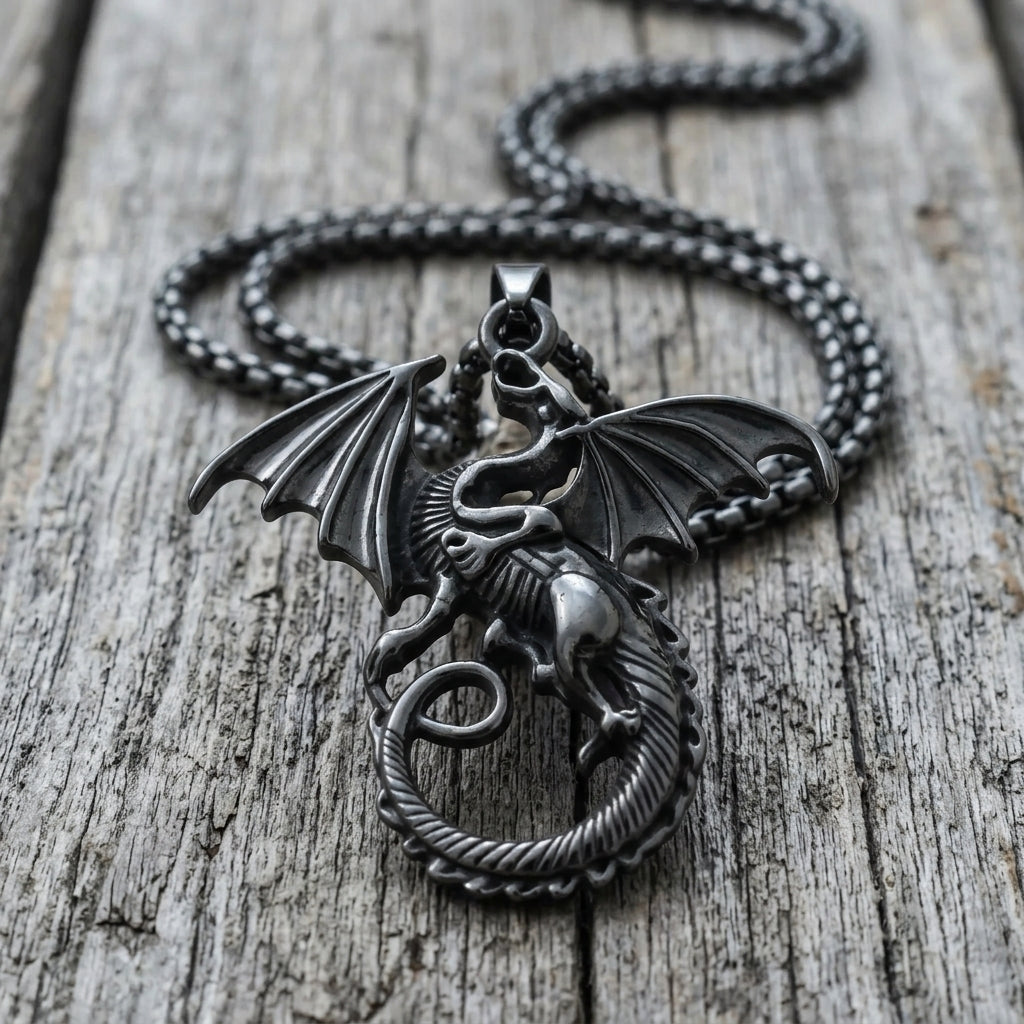 Cursed Dragon Winged Terror Necklace