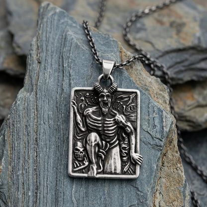 Devil Tarot Card Necklace