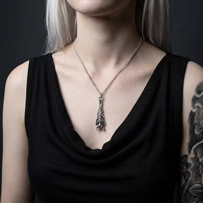 The Resting Bat Necklace