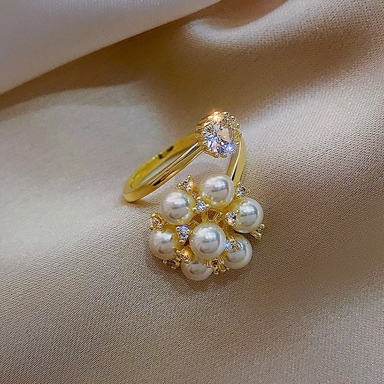 Delicate Artisan Pearl Ring