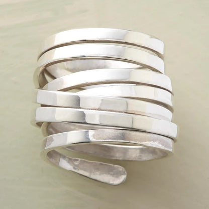 Delicate Artisan Silver Ring