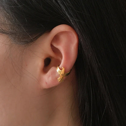 Delicate Artisan Gold Earring