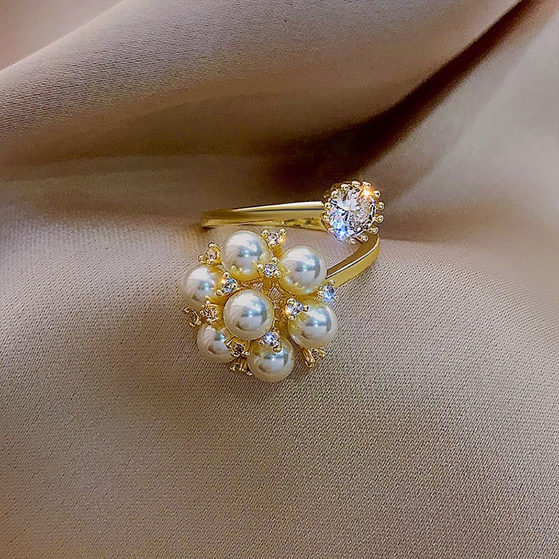 Delicate Artisan Pearl Ring