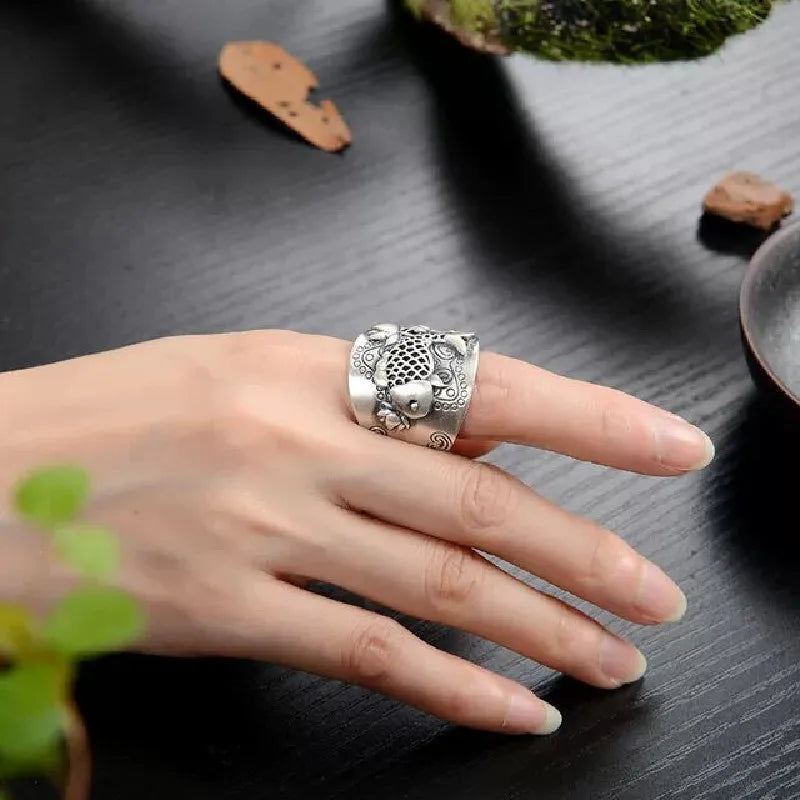Delicate Artisan Silver Ring