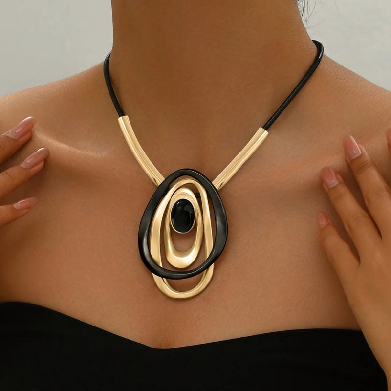Vintage Handmade Gold Necklace