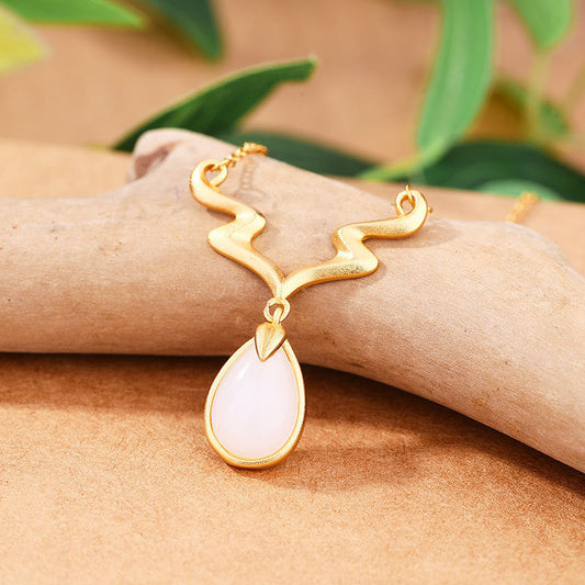 Vintage Handmade Gold Necklace
