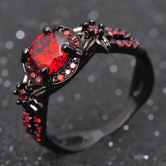 Crimson Crown Ring