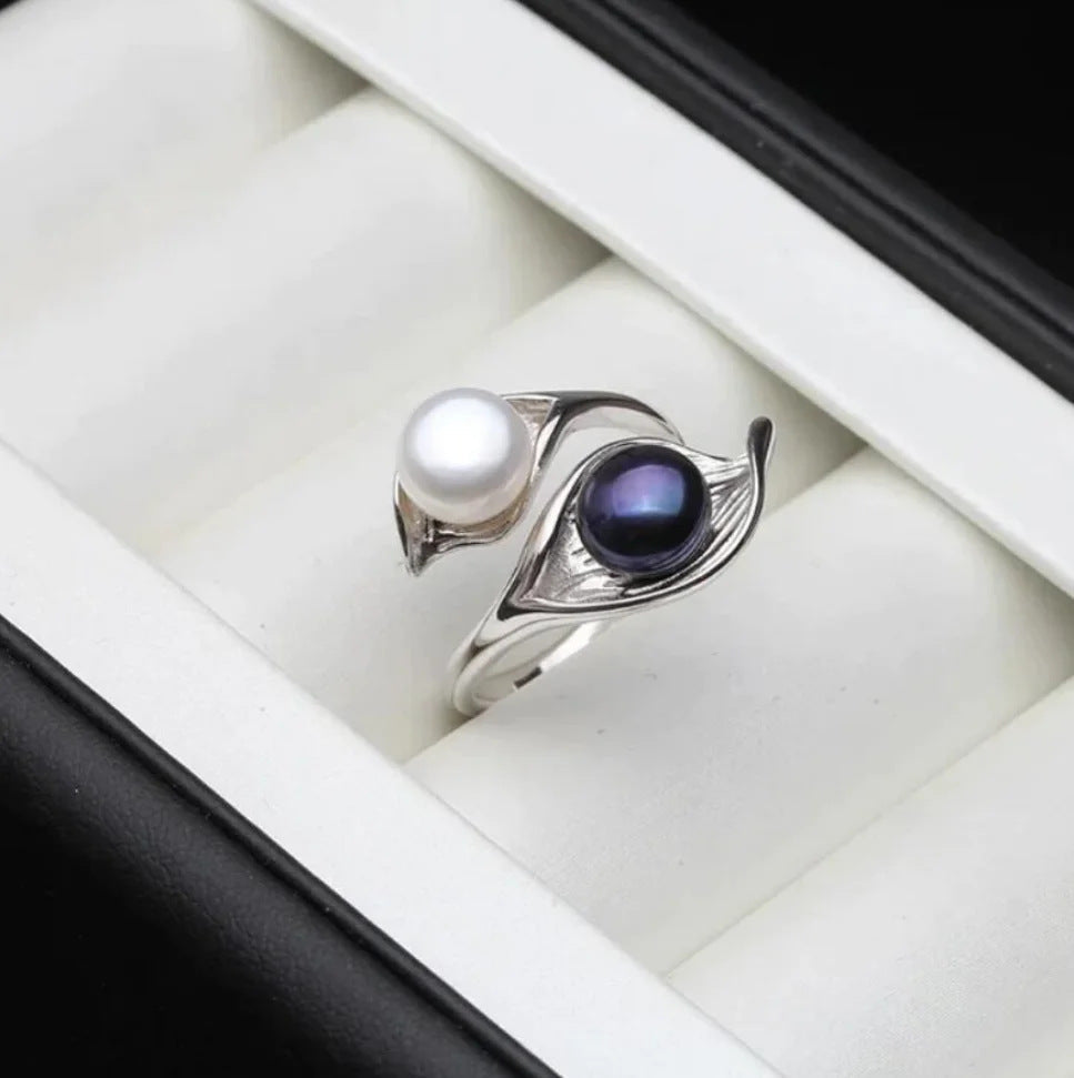 Delicate Artisan Pearl Ring