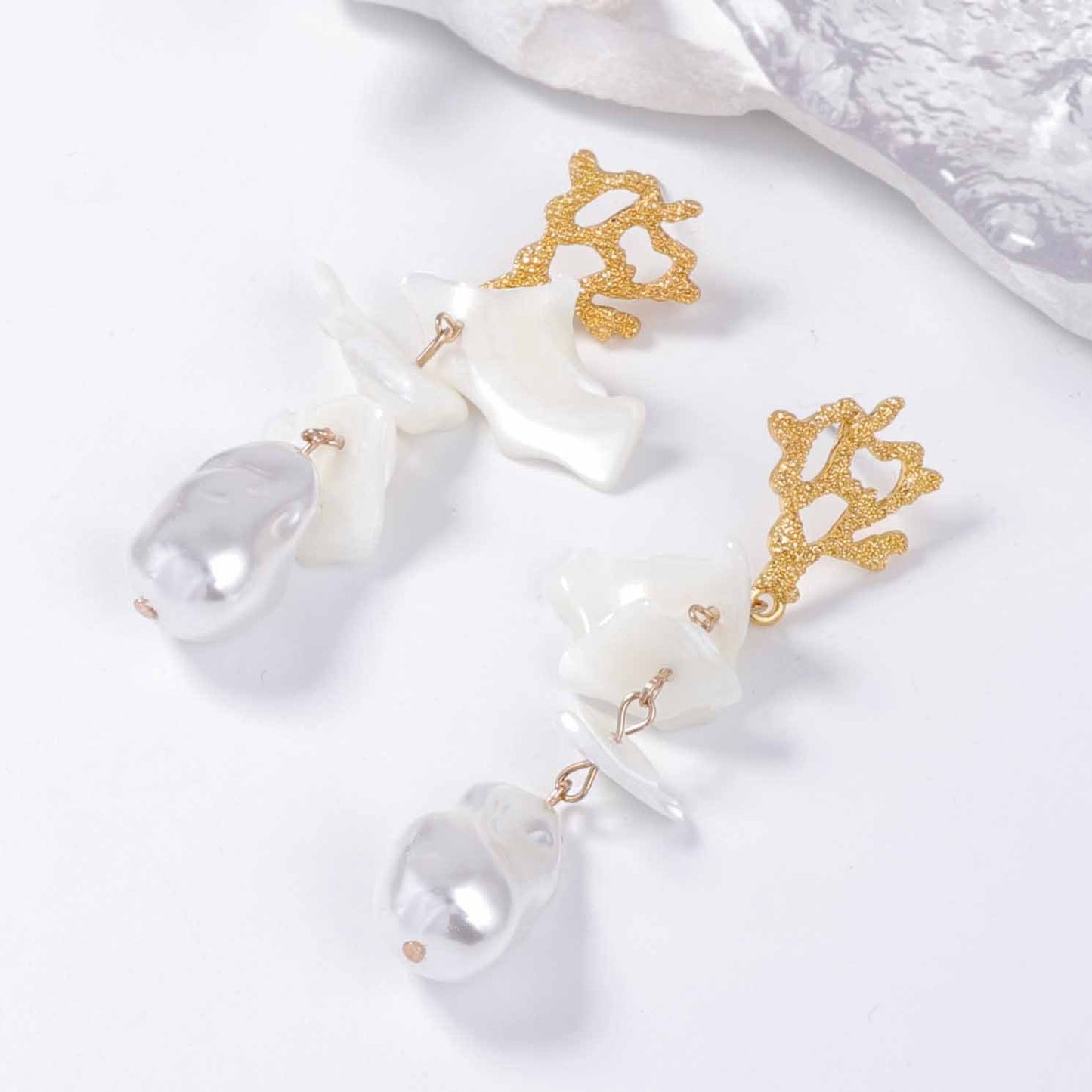 Delicate Artisan Pearl Earring