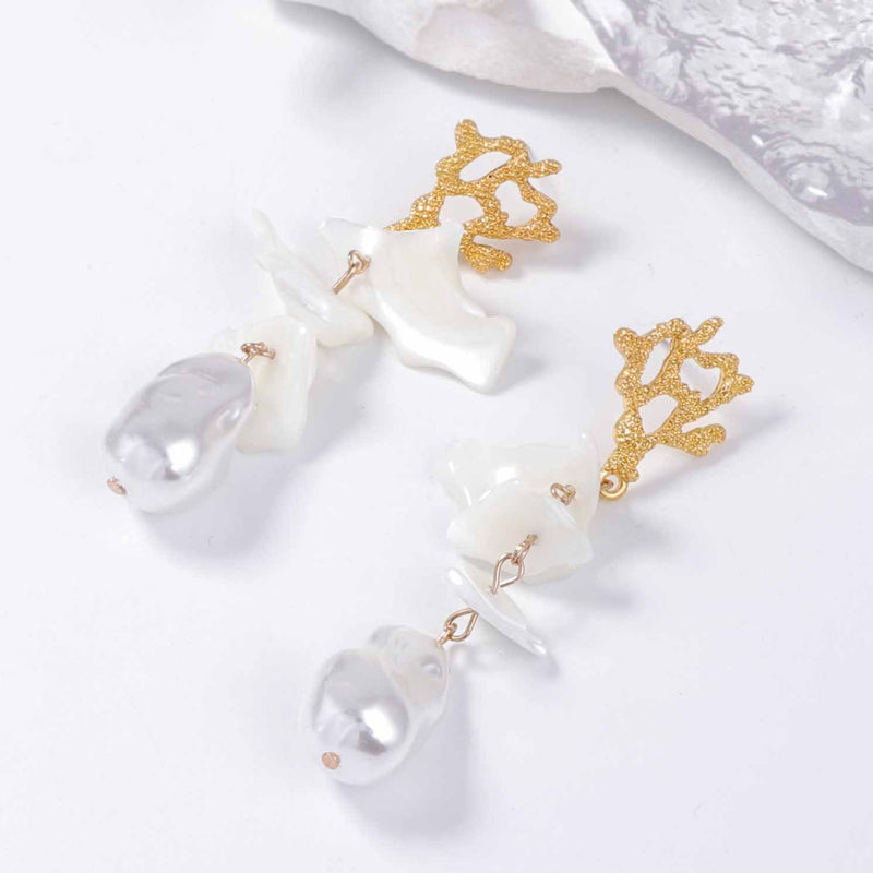 Delicate Artisan Pearl Earring