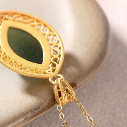 Vintage Handmade Gold Necklace