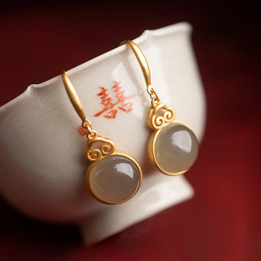 Vintage Handmade Gold Earring
