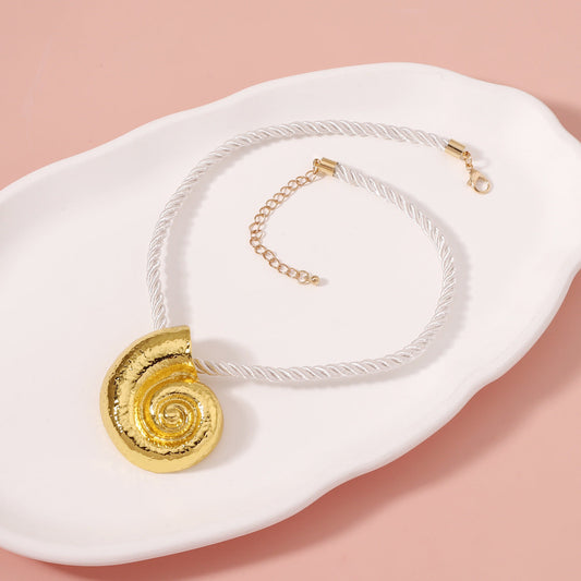 Vintage Handmade Gold Necklace