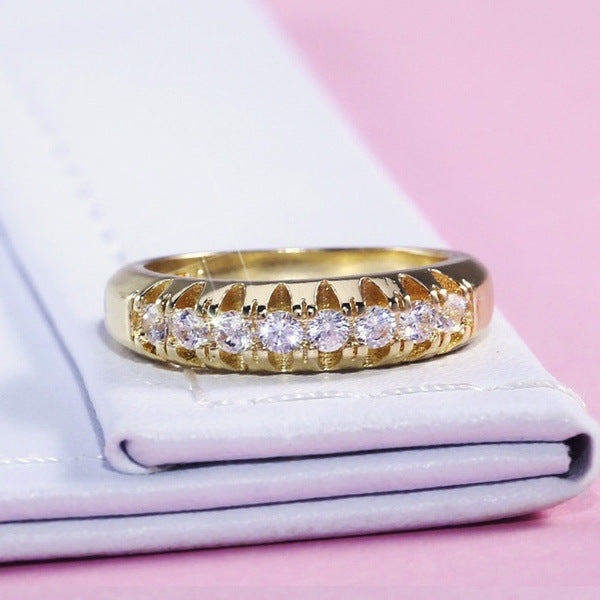 Delicate Artisan Gold Ring