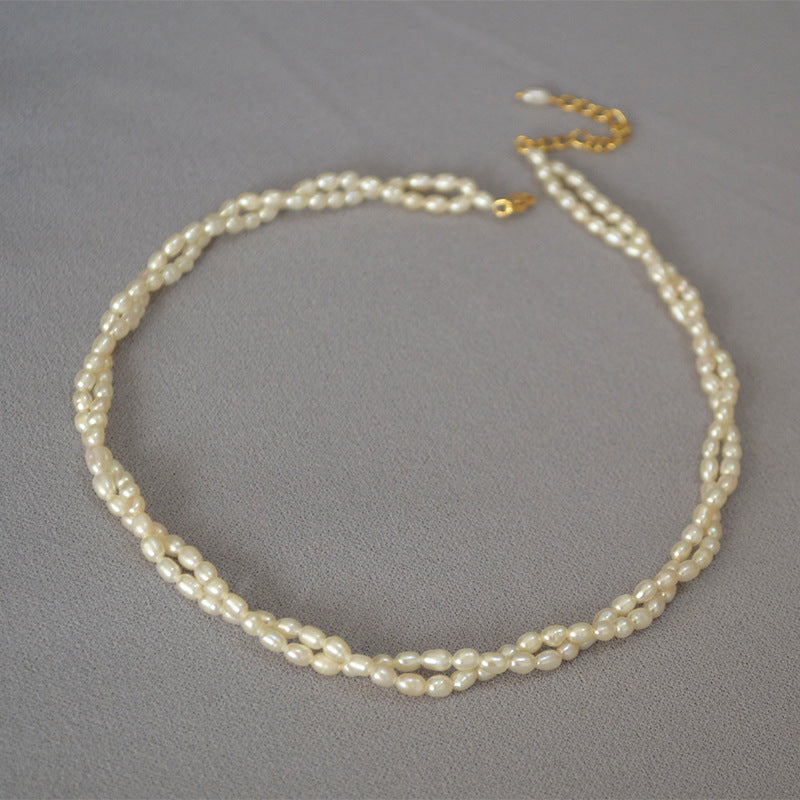 Delicate Artisan Pearl Necklace