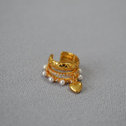 Delicate Artisan Pearl Earring