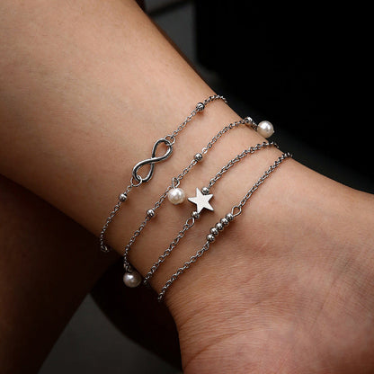 Delicate Artisan Pearl Anklet