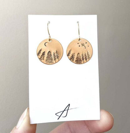 Vintage Handmade Gold Earring