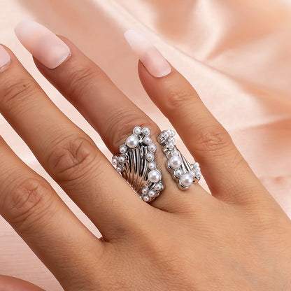 Romantic Pearl Ring for Special Moments