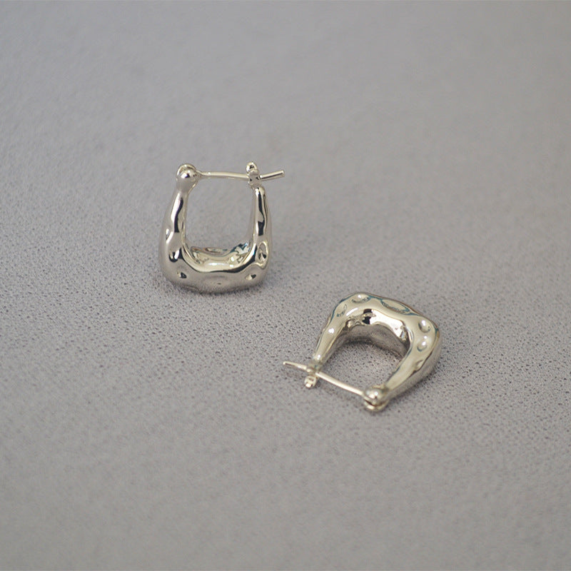 Vintage Handmade Gold Earring
