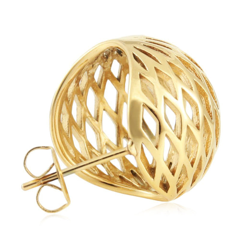 Delicate Artisan Gold Earring