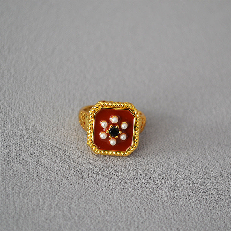 Romantic Pearl Ring for Special Moments