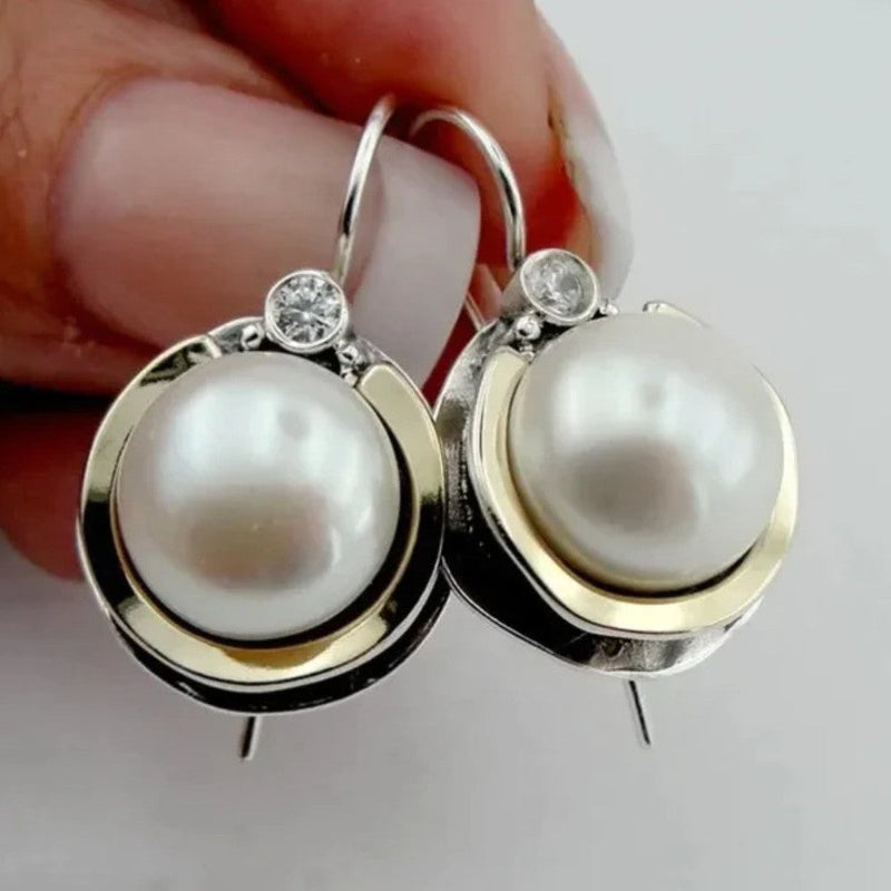 Delicate Artisan Pearl Earring