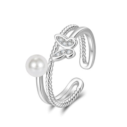 Beautiful Pearl Ring with Unique Style