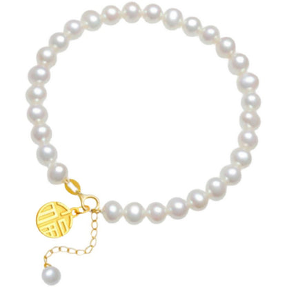 Delicate Artisan Pearl Bracelet