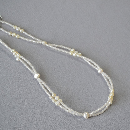 Delicate Artisan Pearl Necklace