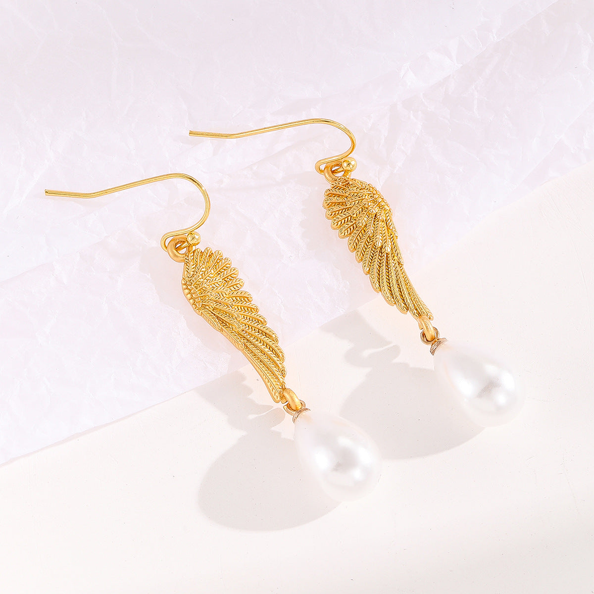 Delicate Artisan Gold Earring