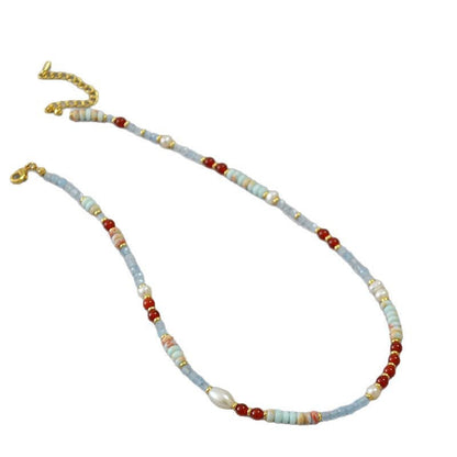 Delicate Artisan Pearl Necklace