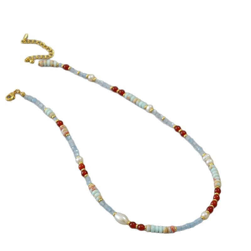 Delicate Artisan Pearl Necklace