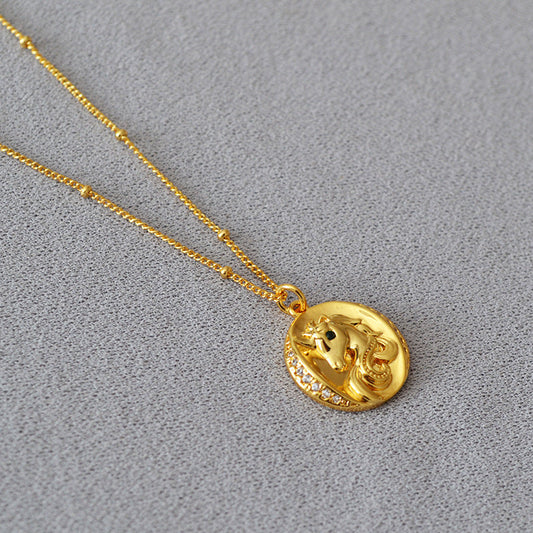 Vintage Handmade Gold Necklace