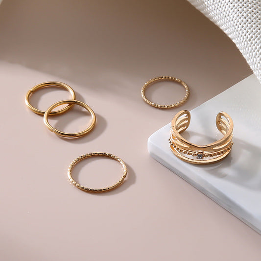 Delicate Artisan Gold Ring
