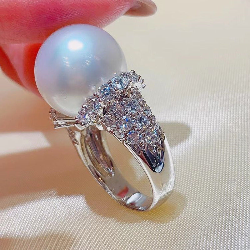 Delicate Artisan Pearl Ring