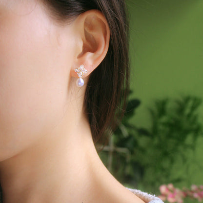 Delicate Artisan Pearl Earring