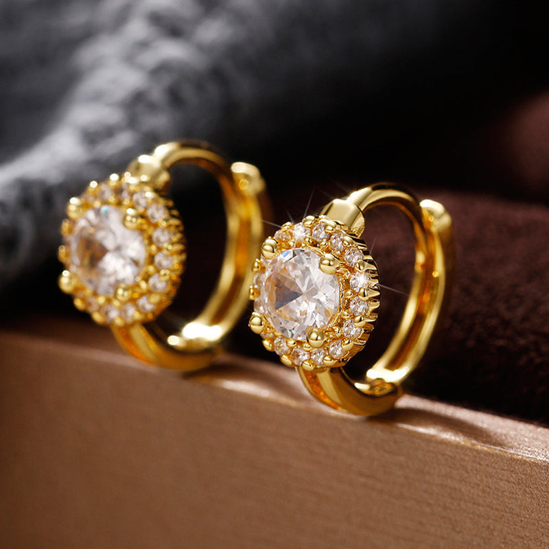 Delicate Artisan Gold Earring
