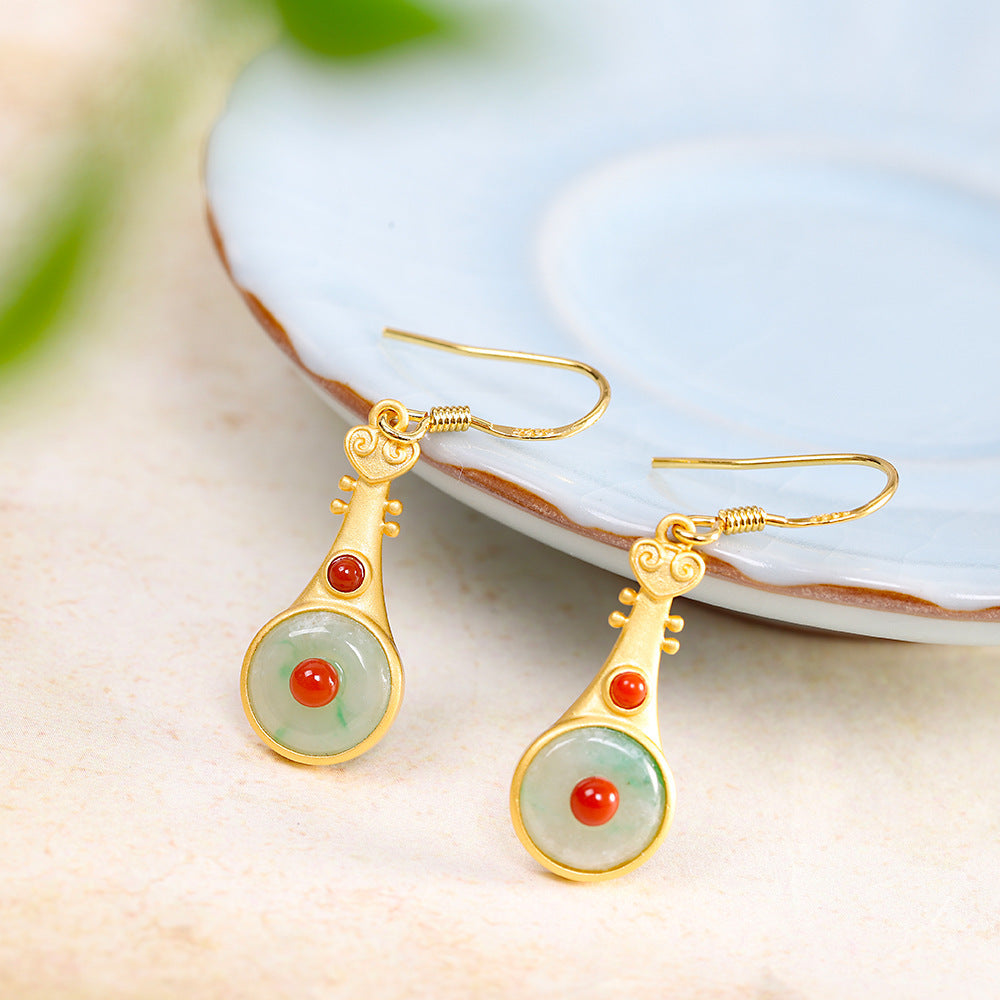 Vintage Handmade Gold Earring