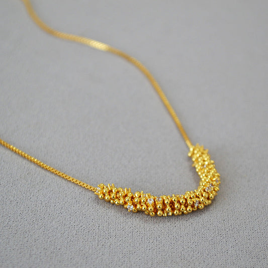 Vintage Handmade Gold Necklace