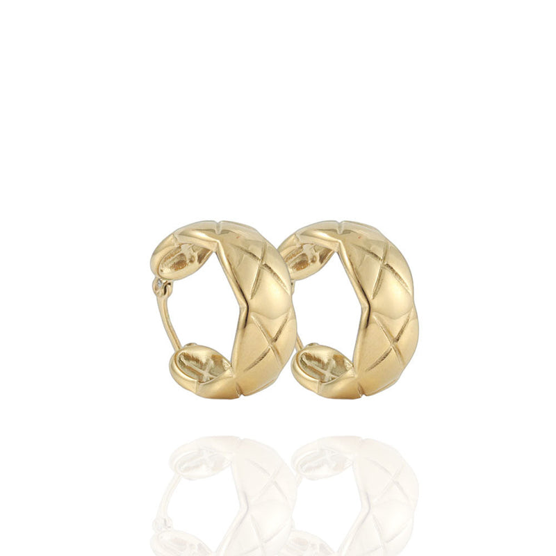 Delicate Artisan Gold Earring