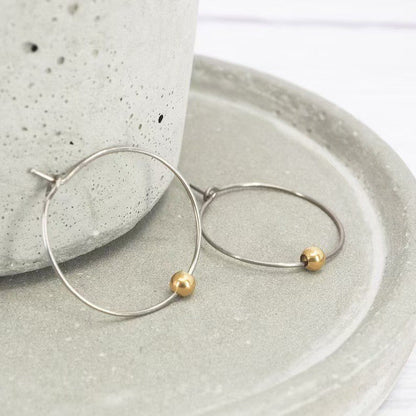 Delicate Artisan Gold Earring