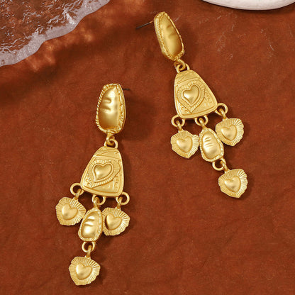 Delicate Artisan Gold Earring
