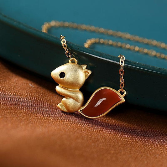Vintage Handmade Gold Necklace