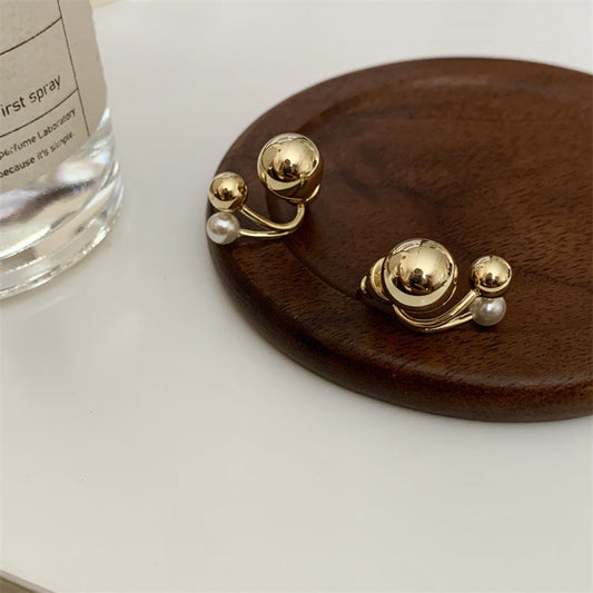 Vintage Handmade Gold Earring