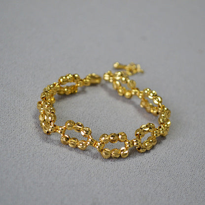 Delicate Artisan Gold Bracelet