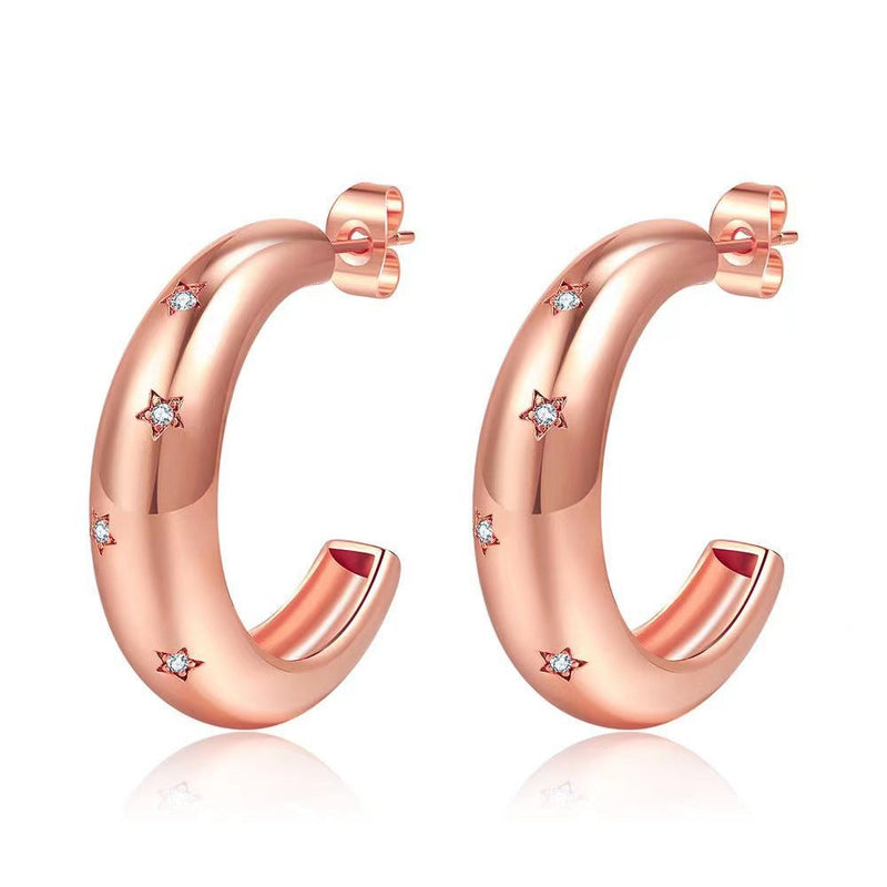 Vintage Handmade Gold Earring